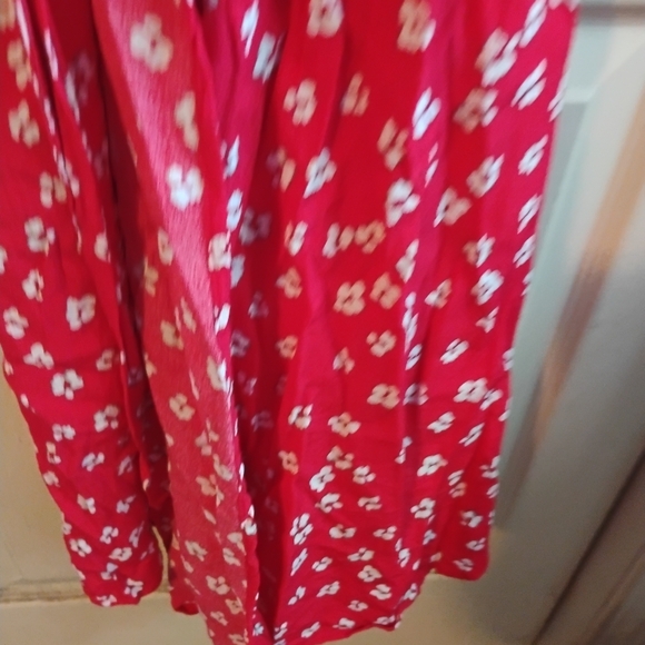 Seraphine Pink Floral Maternity Wrap Dress Short Sleeve Nursing Friendly - Picture 6 of 13